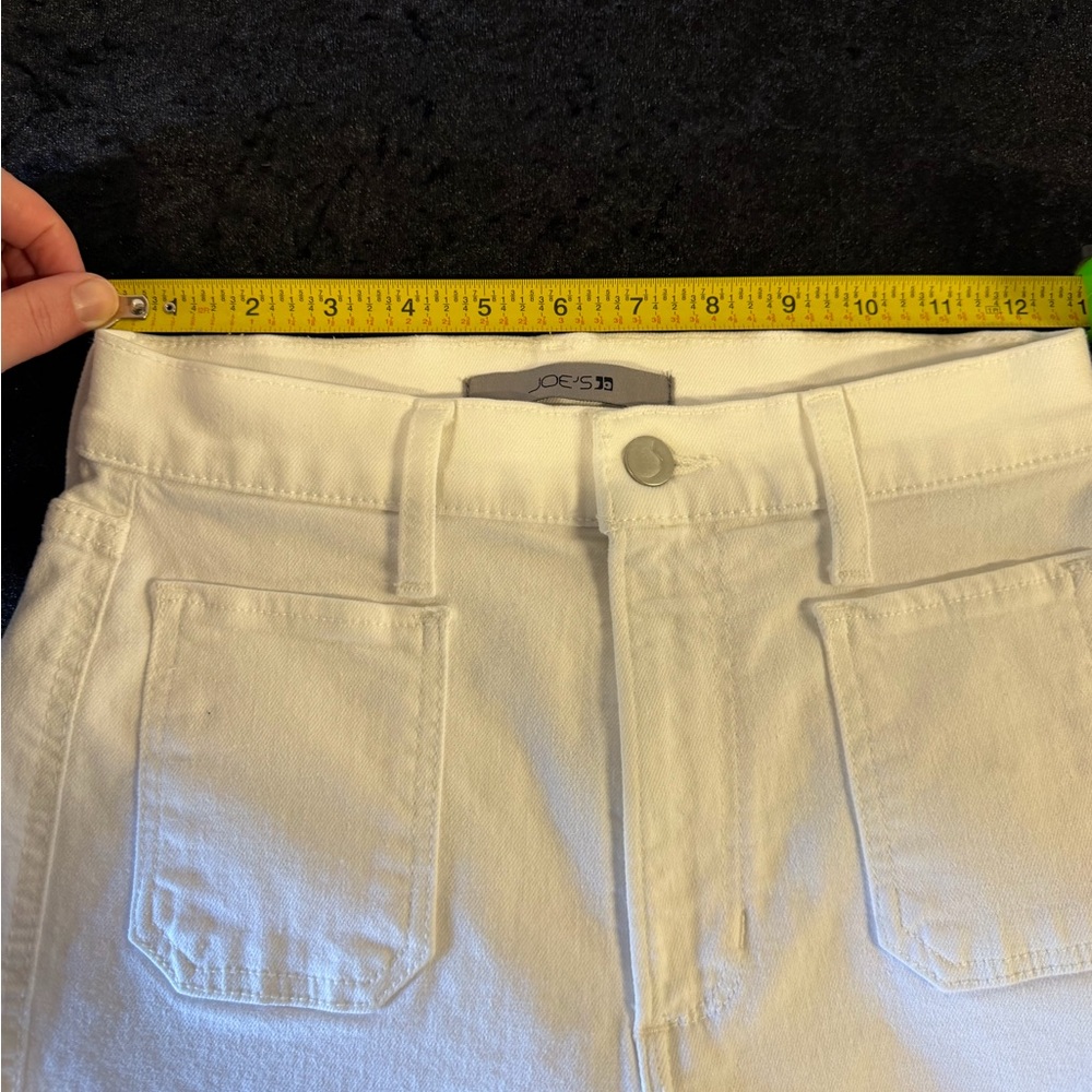 Joe's Jeans White High Rise Flare Jeans Size 25 Patch Pocket - Picture 4 of 8